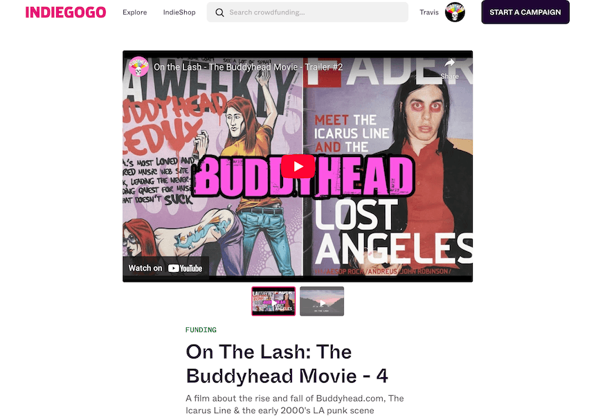 blog img Funding for On The Lash: The Buddyhead Movie undefined